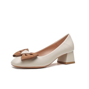 French Retro Bow Single Shoe