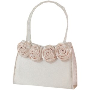Vintage Pearl And Rose Handbag