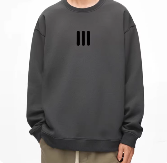 Round-neck sweatshirt